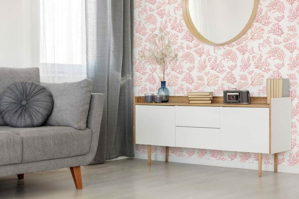 Pink coral wallpaper | Fancy Walls