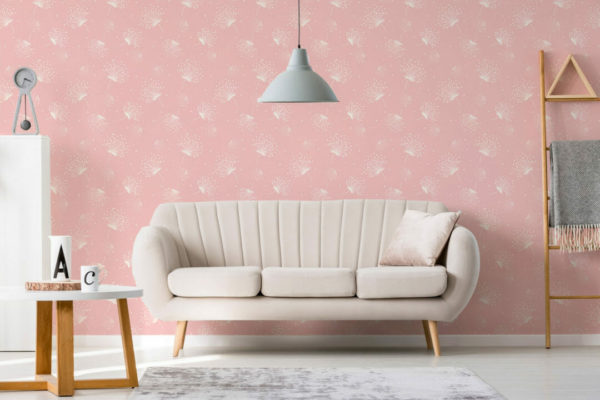 Cute dandelion self adhesive wallpaper