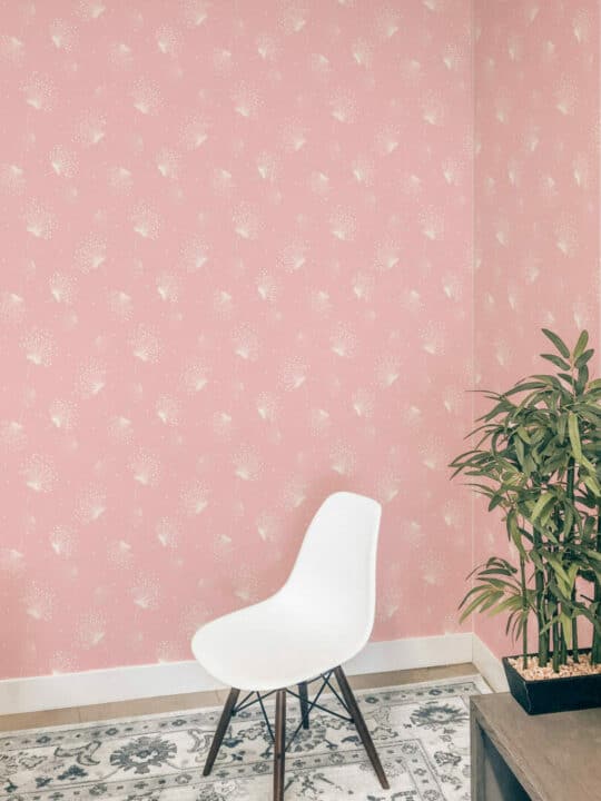 Cute dandelion peel stick wallpaper