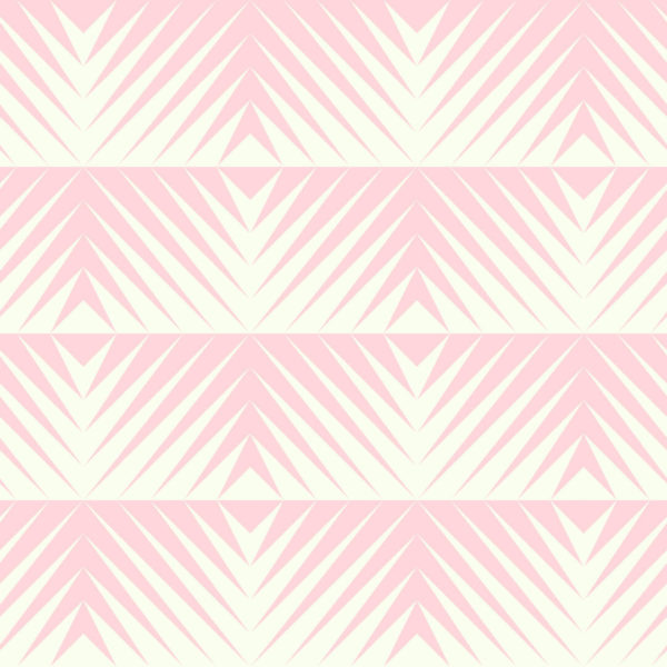 Pastel pink geometric removable wallpaper
