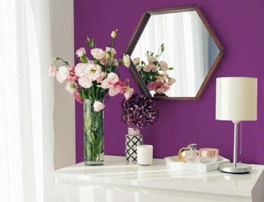Purple solid color self adhesive wallpaper