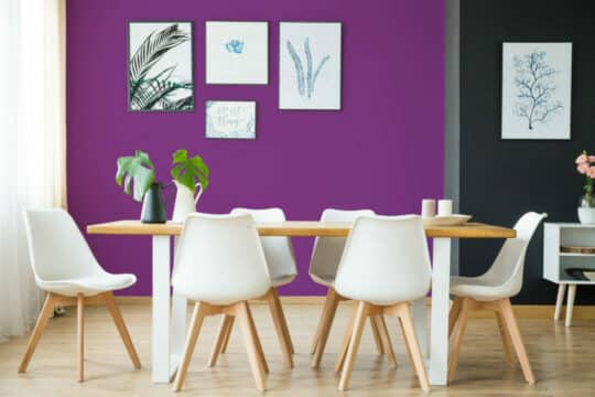 Purple solid color sticky wallpaper