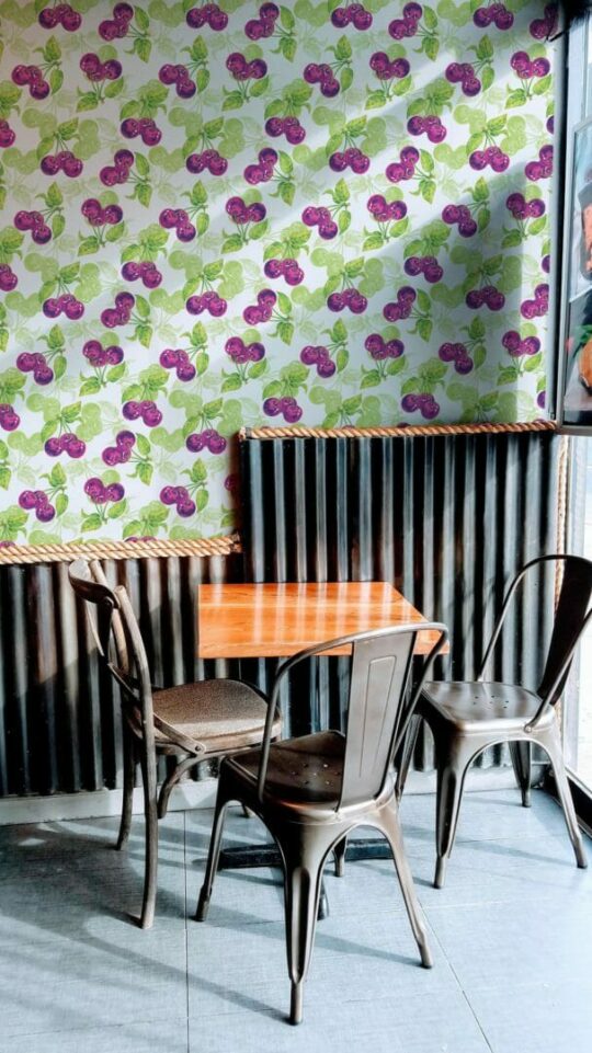 Cherry peel and stick removable wallpaper
