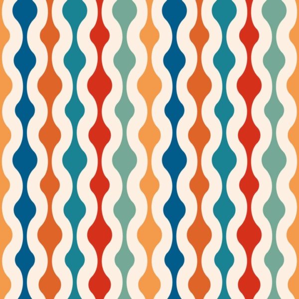 colorful retro peel and stick removable wallpaper