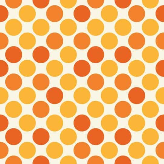 Yellow and orange polka dot peel and stick wallpaper