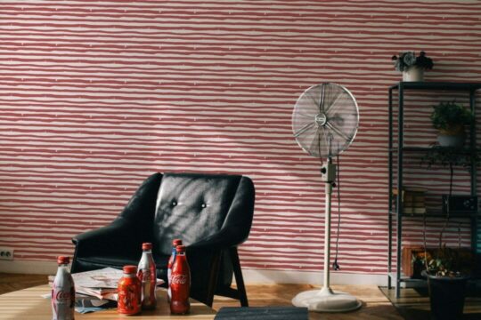Horizontal striped temporary wallpaper