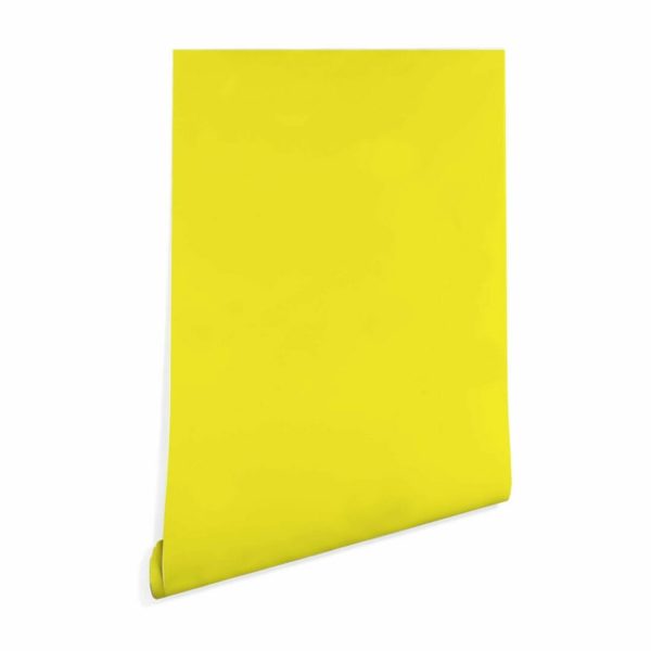 Yellow solid color wallpaper for walls
