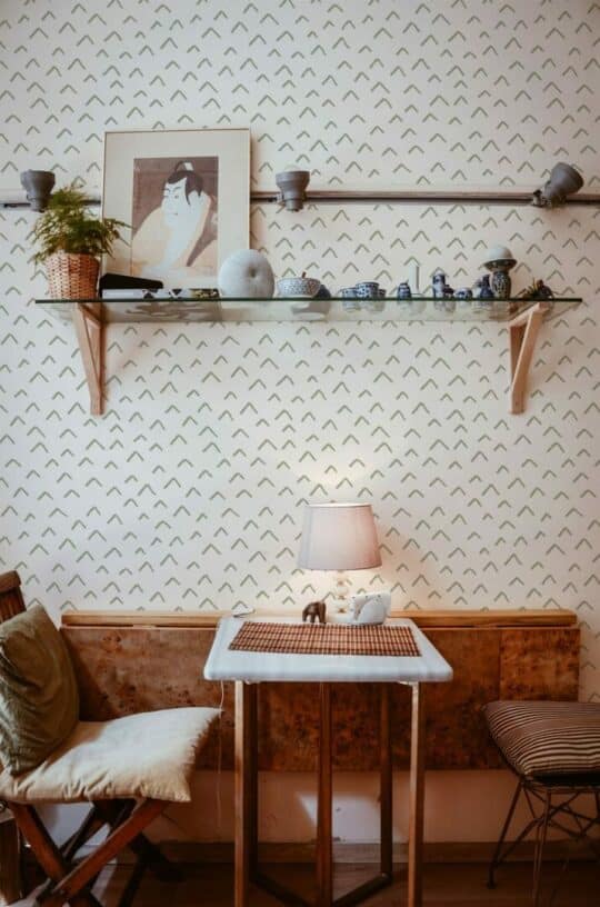 Whimsical stick on wallpaper