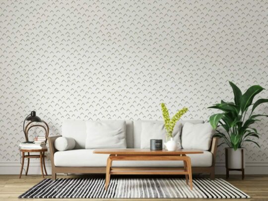 Whimsical peel and stick removable wallpaper