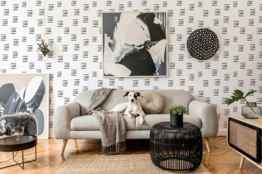 Brush stroke dash wallpaper for walls