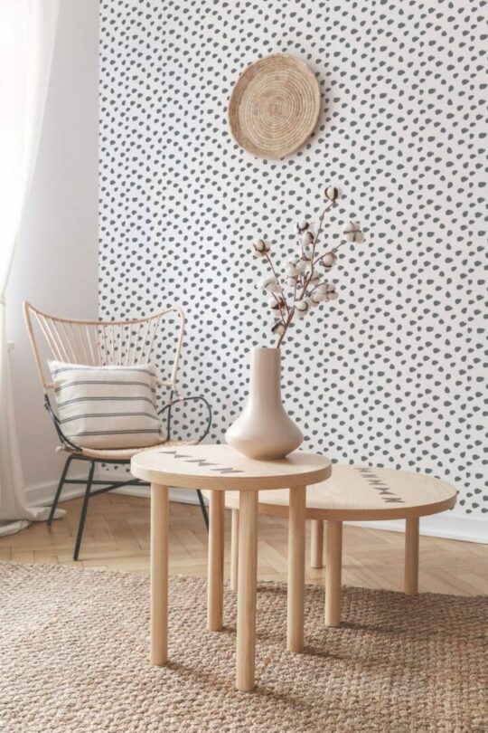 Dalmatian spot peel and stick wallpaper