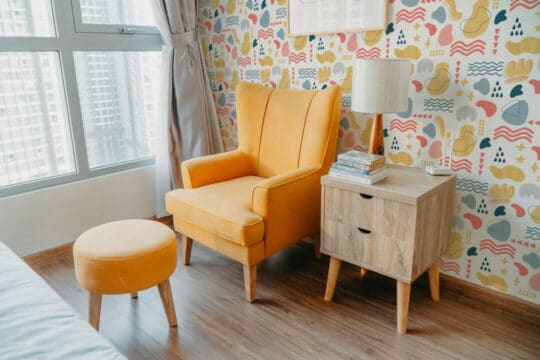 Multicolor shapes self adhesive wallpaper