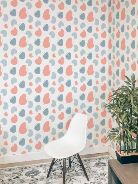 Aesthetic abstract peel and stick removable wallpaper