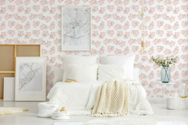 Abstract coral wallpaper for walls