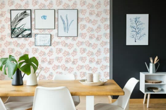 Abstract coral peel and stick removable wallpaper