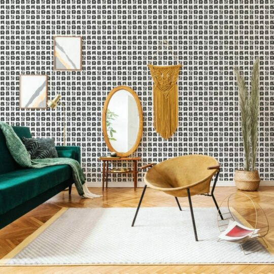 Brush stroke mosaic self adhesive wallpaper