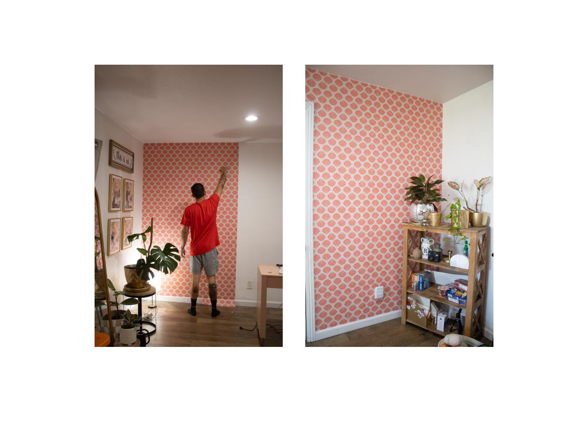 fancy walls peel and stick wallpaper instalation process