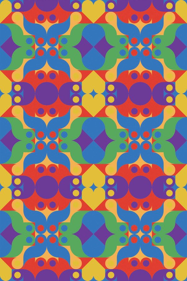 Fancy Walls PsycheSplash Peel and Stick Wallpaper