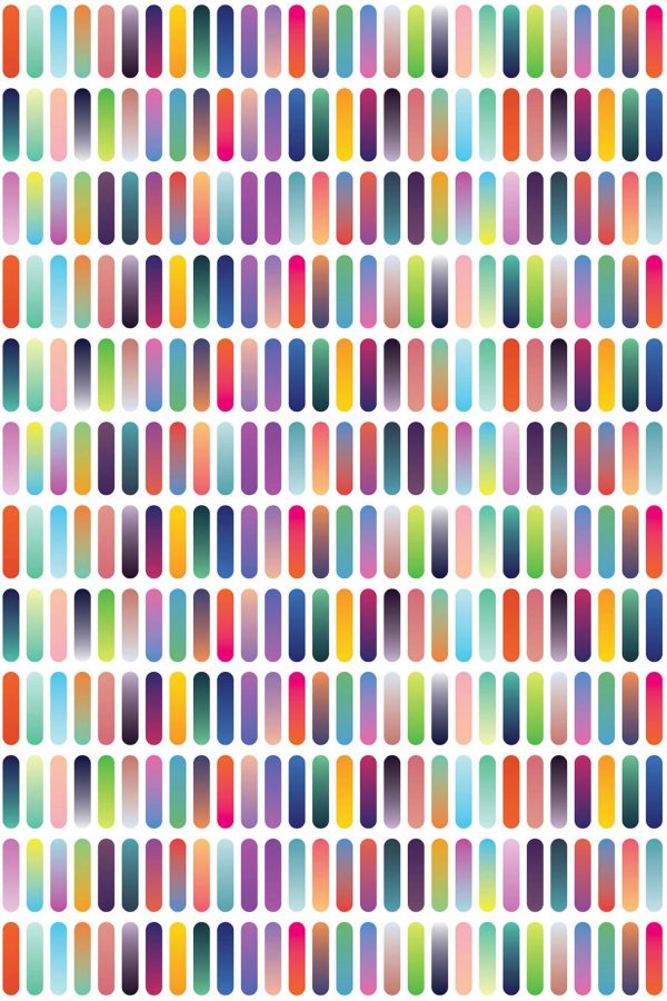 Vivid Spectrum Shift Self-Adhesive Wallpaper by Fancy Walls