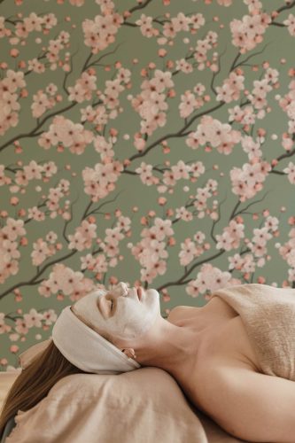 Green Serenity Self-Adhesive Wallpaper by Fancy Walls