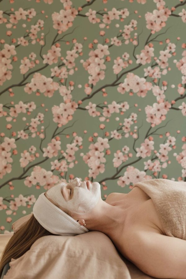 Green Serenity Self-Adhesive Wallpaper by Fancy Walls