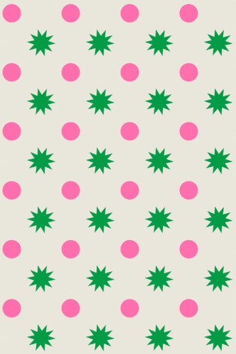 Fancy Walls removable wallpaper featuring vibrant Scandinavian inspired stars.