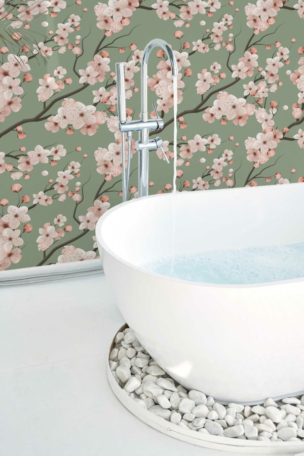 Green Serenity Unpasted Wallpaper - Fancy Walls