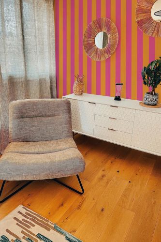 Sunset Stripe Elegance Self-Adhesive Wallpaper by Fancy Walls