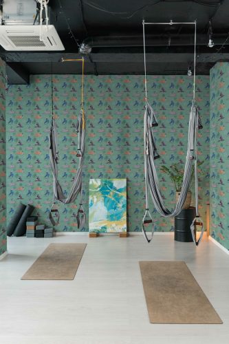 Fancy Walls Peel and Stick Wallpaper - Yoga Bliss