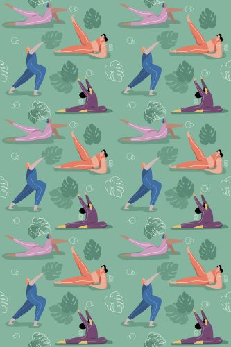 Yoga Bliss Self-Adhesive Wallpaper by Fancy Walls