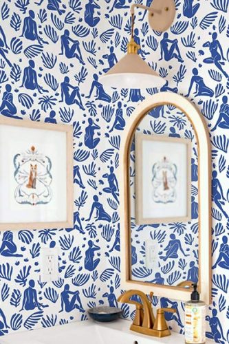 blue and white wallpaper collection