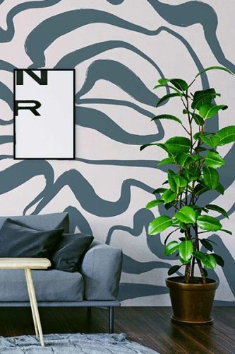 living room wall mural collection