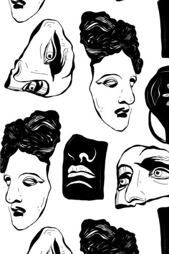 black and white wall mural fancywalls