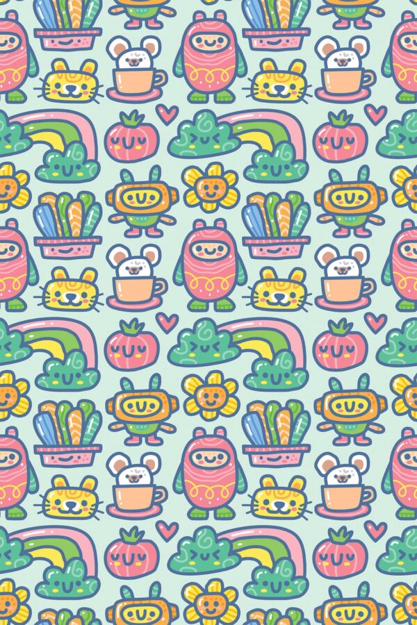 Fancy Walls cute Green Plant and tree unpasted wallpaper for charming interiors.