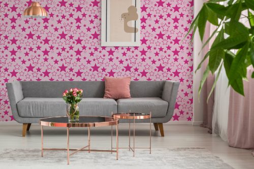 Starlit dollhouse inspired wallpaper