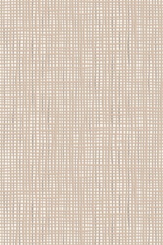 Close-up of French Bakery Subtle Lines wallpaper revealing a neutral plaid texture in beige and light brown. The intersecting lines mimic grasscloth fabric, offering an artisan look perfect for cozy cafés, modern kitchens, or French-inspired bakeries.