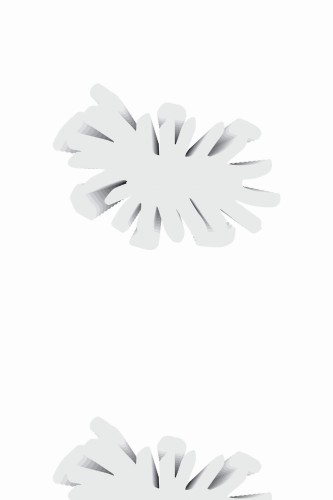 Pattern repeat of 3D flower removable wallpaper design