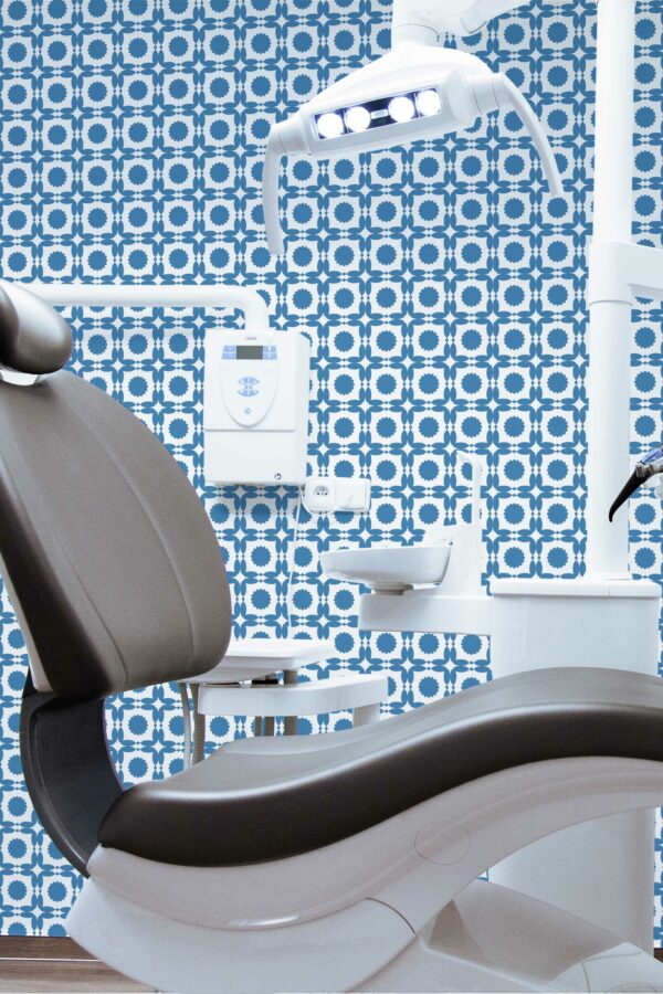 Fancy Walls Blue and white Tile traditional wallpaper