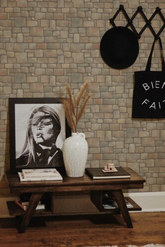 Brown Bliss Fancy Walls Self-adhesive Wallpaper