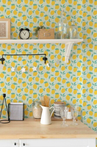 Sunny Retro Burst Fancy Walls Self-adhesive Wallpaper