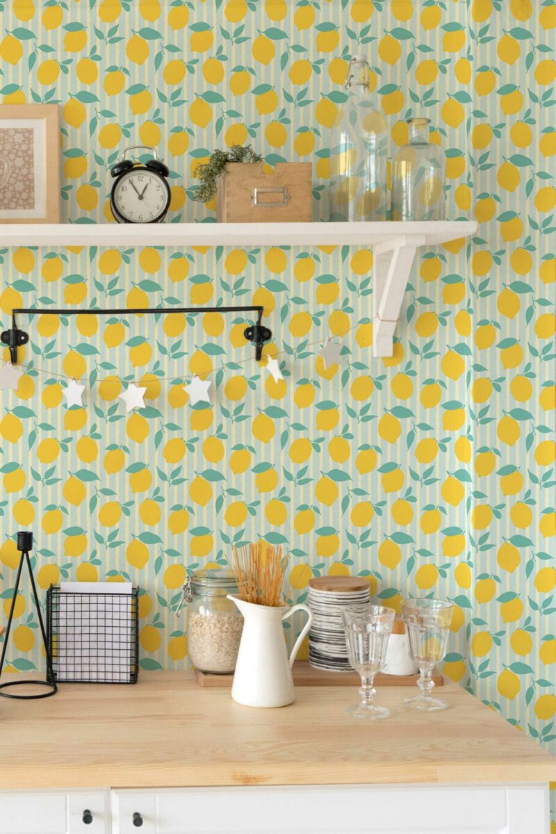 Sunny Retro Burst Fancy Walls Self-adhesive Wallpaper