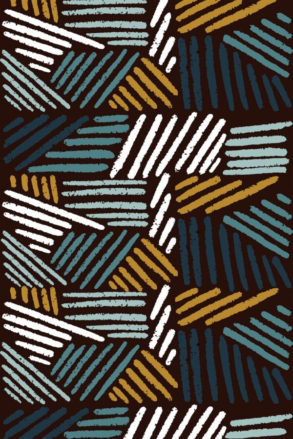 Vibrant Handdrawn Strokes Fancy Walls Wallpaper