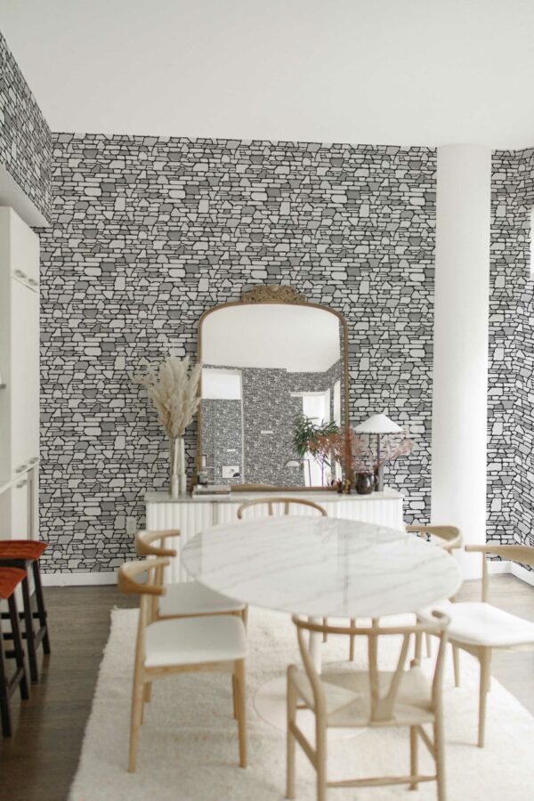 Mystique Stone Fancy Walls Removable Wallpaper