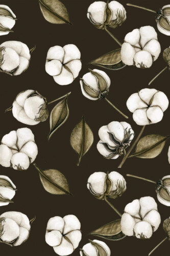 Pattern repeat of Abstract cotton removable wallpaper design