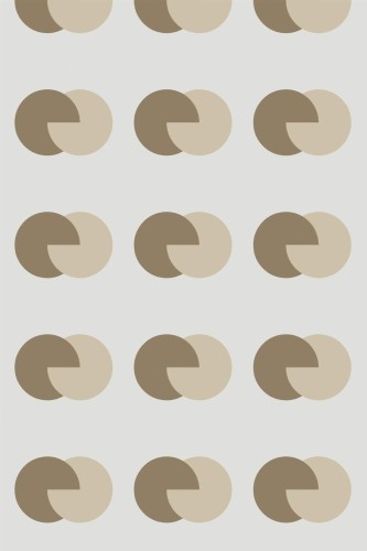 Pattern repeat of Abstract geometric overlapping circles removable wallpaper design