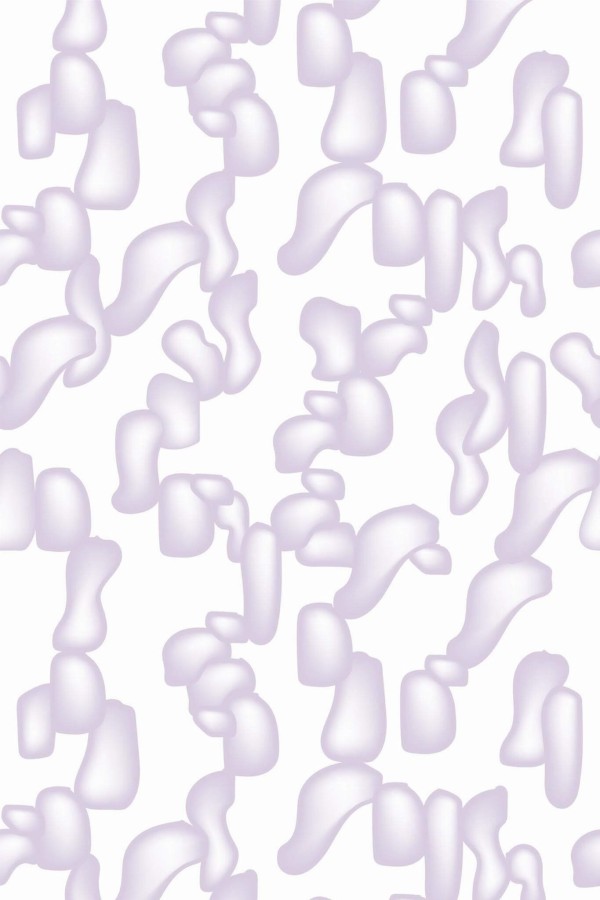 Pattern repeat of Abstract purple modern shapes removable wallpaper design