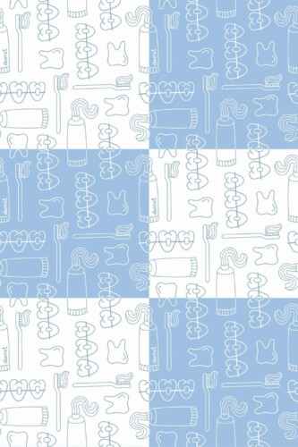 Pattern repeat of Abstract stomatology removable wallpaper design
