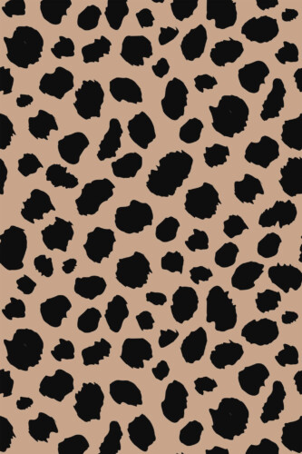 Pattern repeat of Aesthetic cheetah print removable wallpaper design