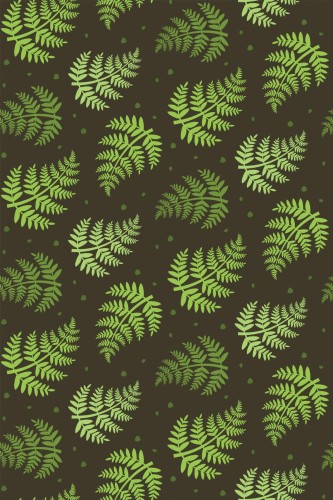 Pattern repeat of Aesthetic fern removable wallpaper design