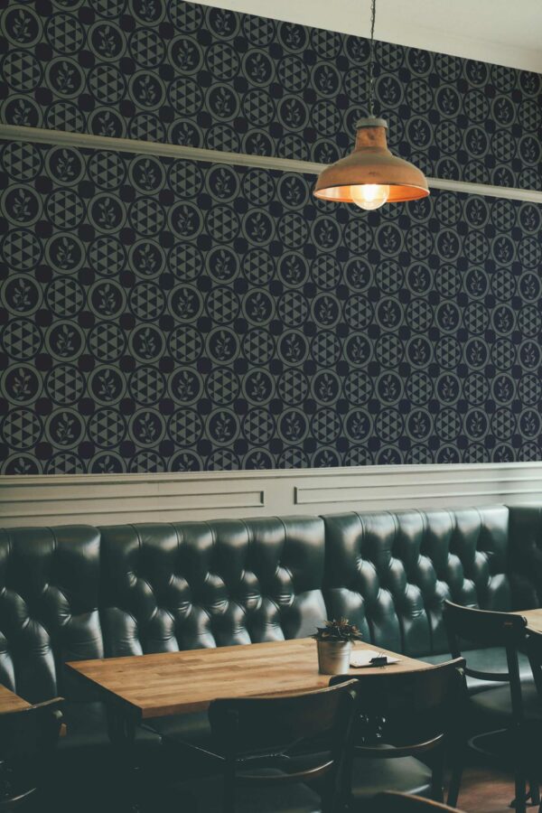 Verdant Bar Illusion removable wallpaper by Fancy Walls